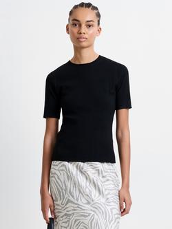 French Connection Marley Knit Top, Black