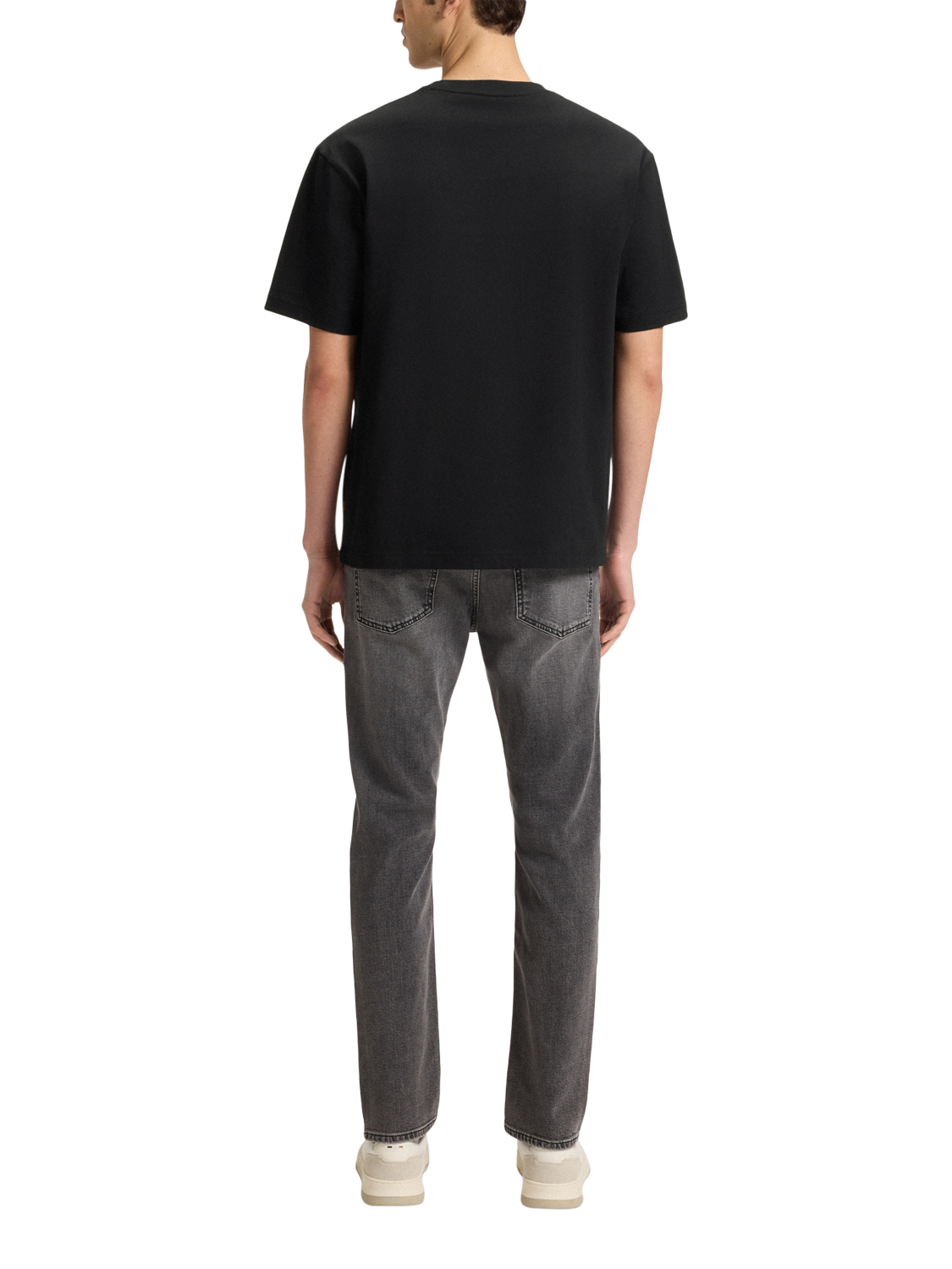 Product image 2 of 5, which shows BOSS Cotton Short Sleeve Graphic T-Shirt, Black, XL