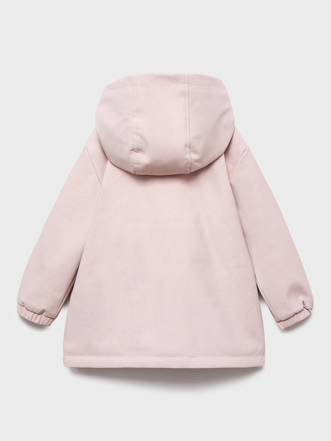 Product image 4 of 6, which shows Mango Kids' Hooded Snow Coat, Pink, 9-12 months