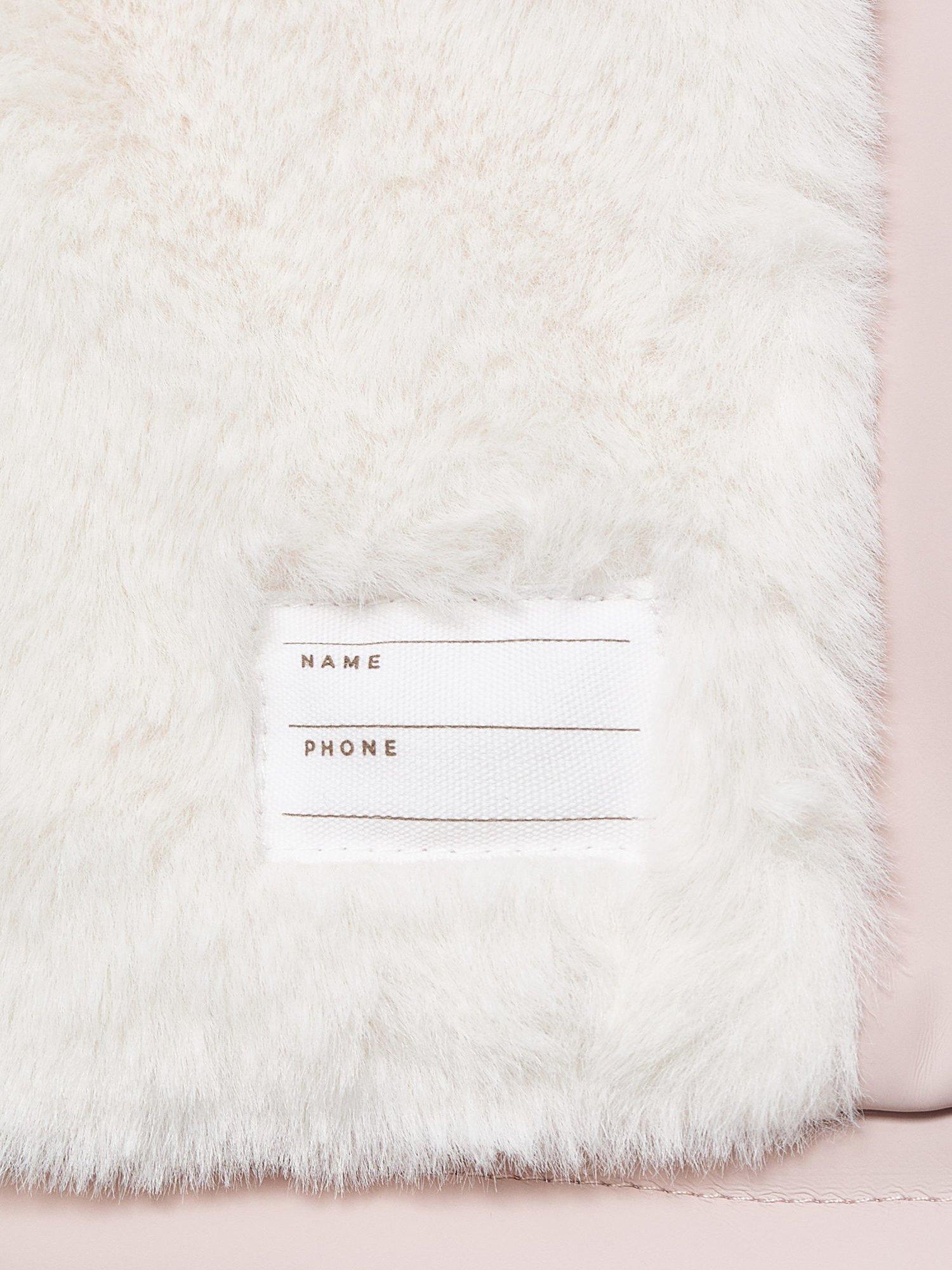 Product image 5 of 6, which shows Mango Kids' Hooded Snow Coat, Pink, 9-12 months