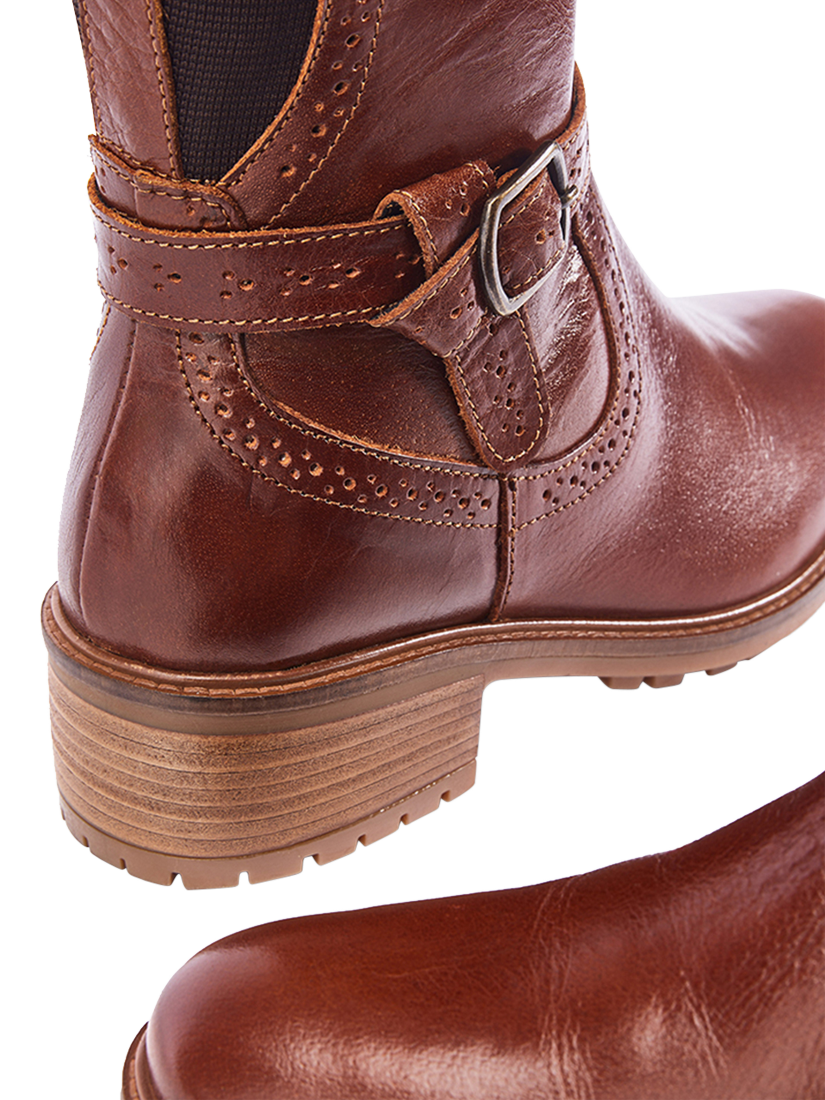 Product image 4 of 4, which shows Moda in Pelle Hesdin Leather Knee High Boots, Tan, 3