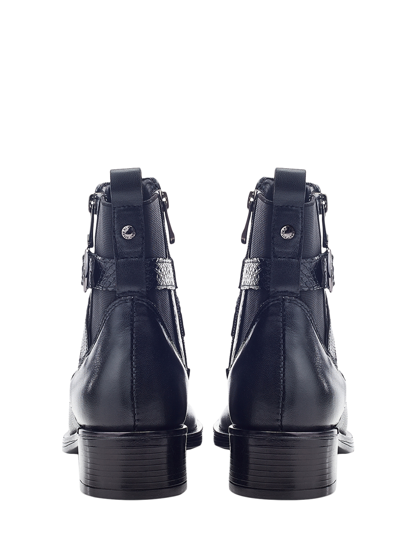Product image 4 of 5, which shows Moda in Pelle Oloron Leather Ankle Boots, Black, 3