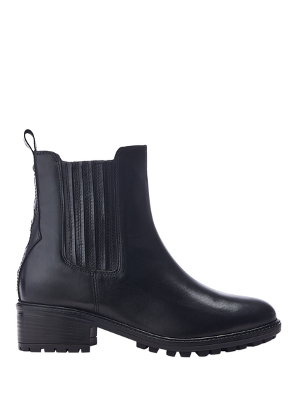 Moda in Pelle Ostyn Leather Chelsea Boots, Black