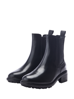 Moda in Pelle Ostyn Leather Chelsea Boots - view 2, Black