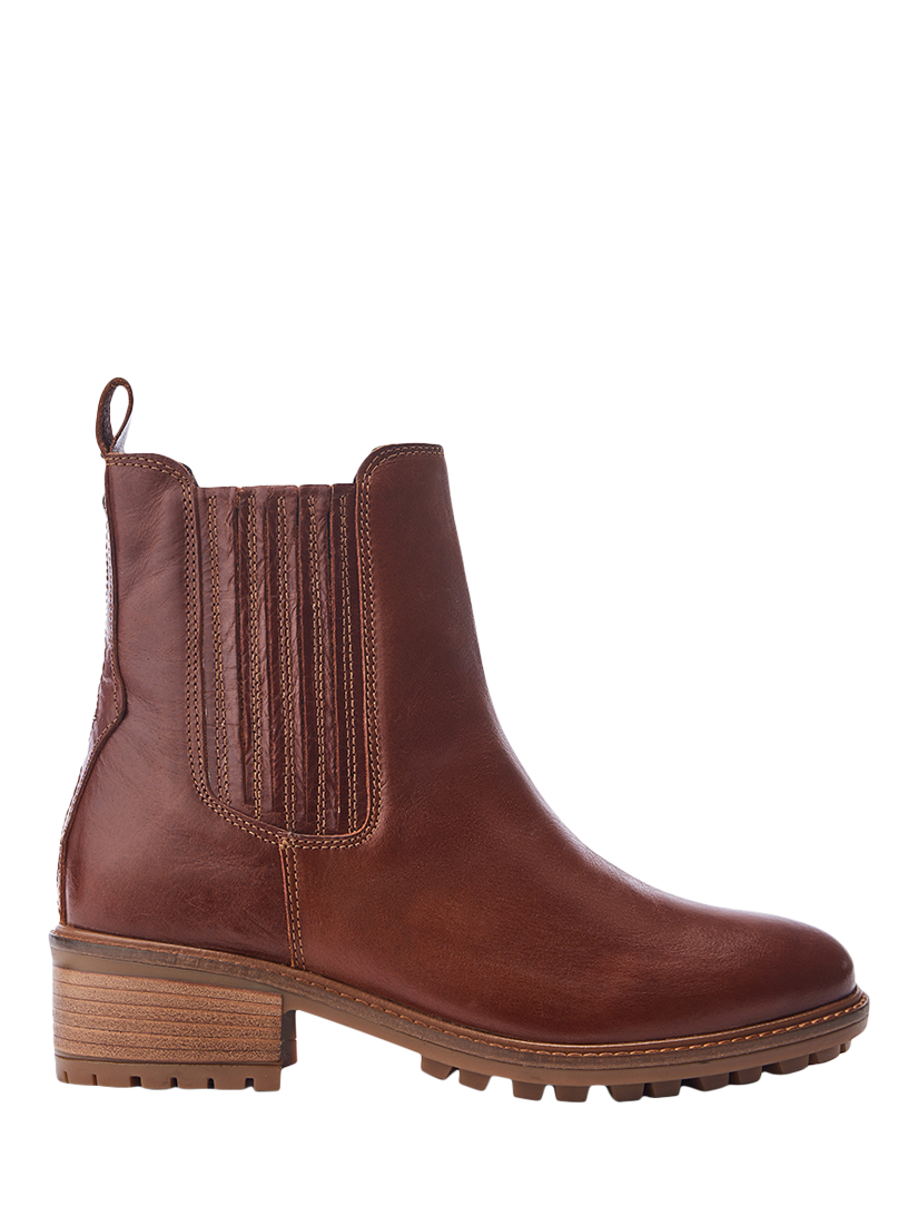 Product image 1 of 4, which shows Moda in Pelle Ostyn Leather Chelsea Boots, Tan, 3