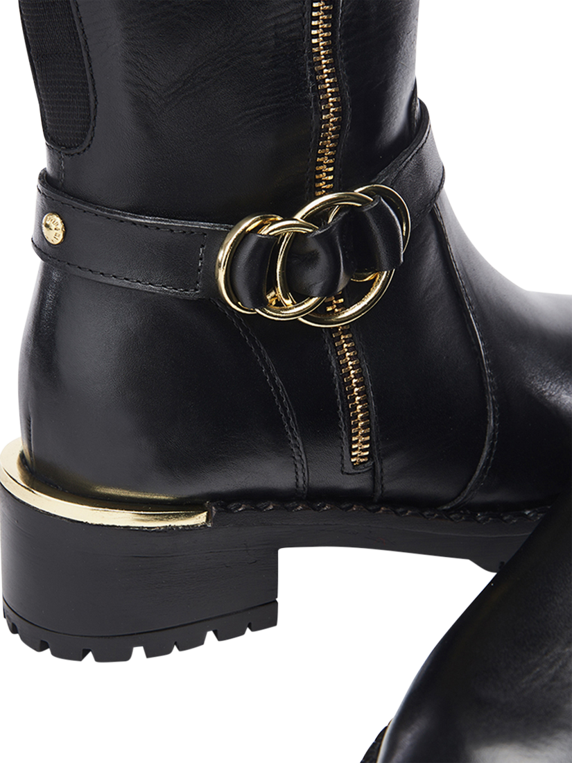 Product image 4 of 4, which shows Moda in Pelle Sherie Leather Knee High Boots, Black, 6
