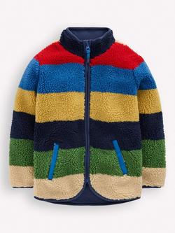 Mini Boden Kids' Cosy Borg Jacket, Multi, Multi