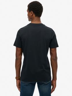 Superdry Great Outdoors Embroidered Relaxed Fit Cotton T-Shirt, Enamel Green - view 2, Eclipse Navy