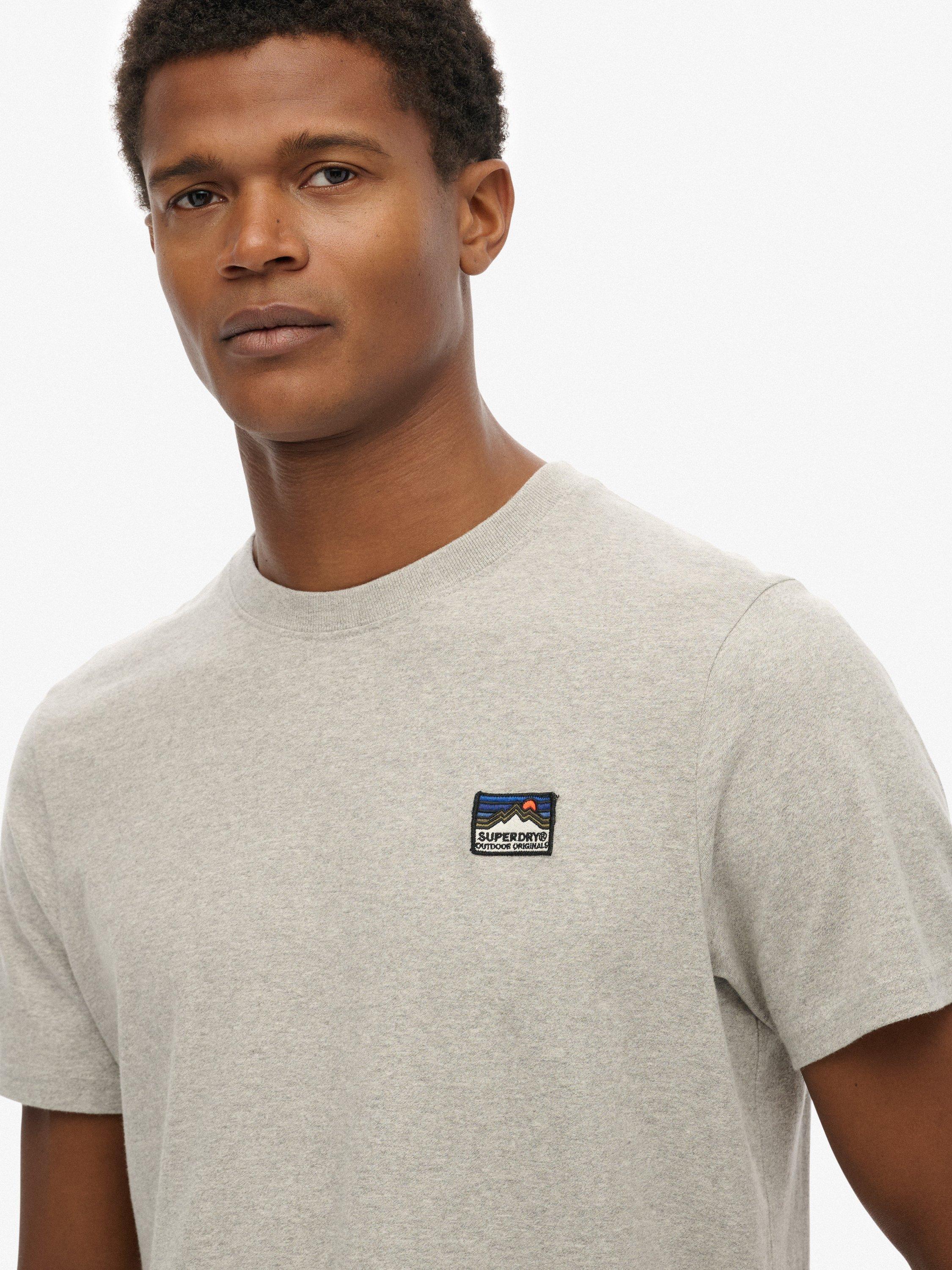 Product image 5 of 5, which shows Superdry Crew Neck Cotton Blend T-Shirt, Athletic Grey Marl, XXXL