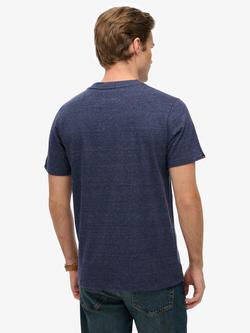 Superdry Cotton Industrial Relaxed T-Shirt - view 2, Indigo Blue Marl