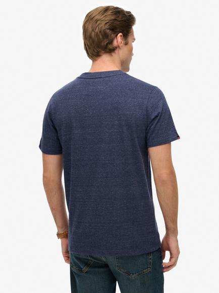 Superdry Cotton Industrial Relaxed T-Shirt - view 2, Indigo Blue Marl