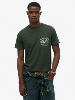 Superdry Industrial Relaxed T-Shirt, Forest Green Marl