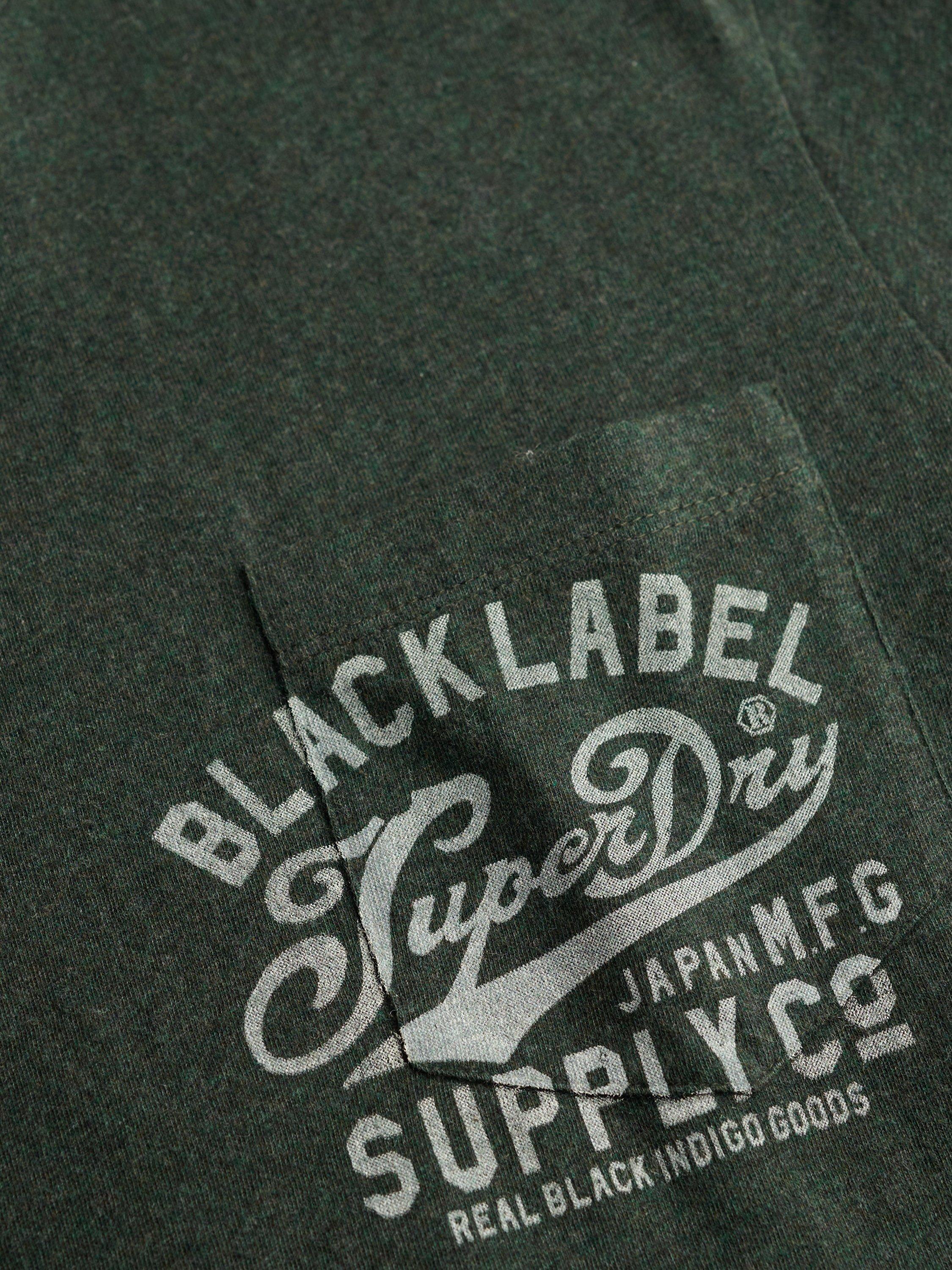 Product image 6 of 6, which shows Superdry Industrial Relaxed T-Shirt, Forest Green Marl, L