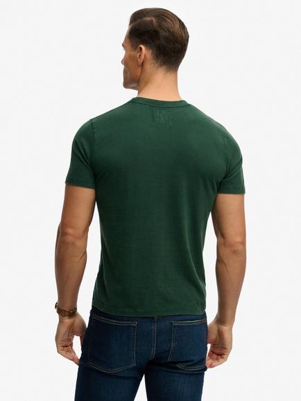 Superdry Cotton Regular Fit Short Sleeve Graphic Logo T-Shirt - view 2, Enamel Green
