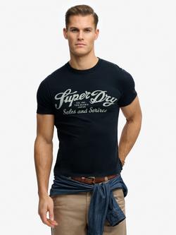 Superdry Industry Worker Relaxed T-Shirt, Eclipse Navy, Eclipse Navy