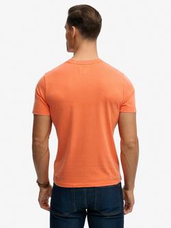 Superdry Cotton Regular Fit Short Sleeve Graphic Logo T-Shirt - view 2, Firecracker Orange