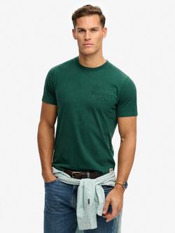 Superdry 1954 Company Relaxed Fit Short Sleeve Graphic T-Shirt, Varsity Green