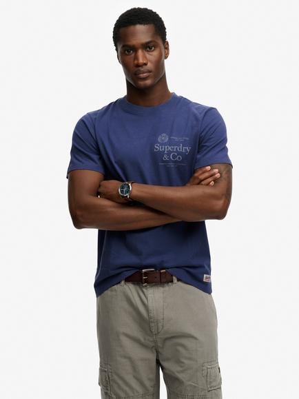 Superdry 1954 Company Relaxed T-Shirt, Hampton Blue