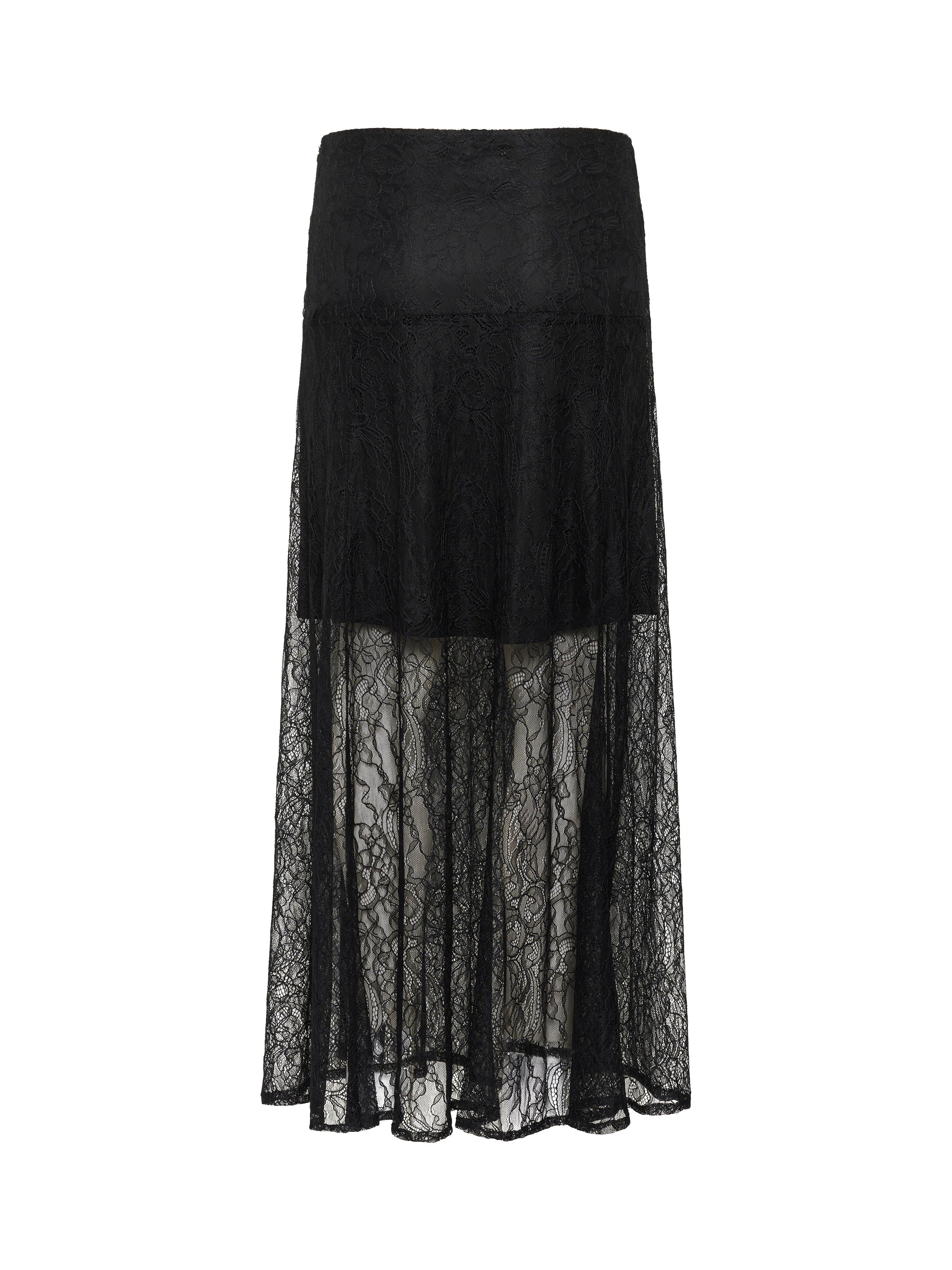 Saint Tropez MilenaSZ Lace Overlay Maxi Skirt, Black