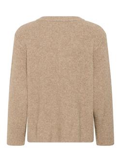 Saint Tropez Maleen Cotton Blend Cardigan - view 2, Beige