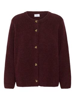 Saint Tropez Maleen Cotton Blend Cardigan, Purple