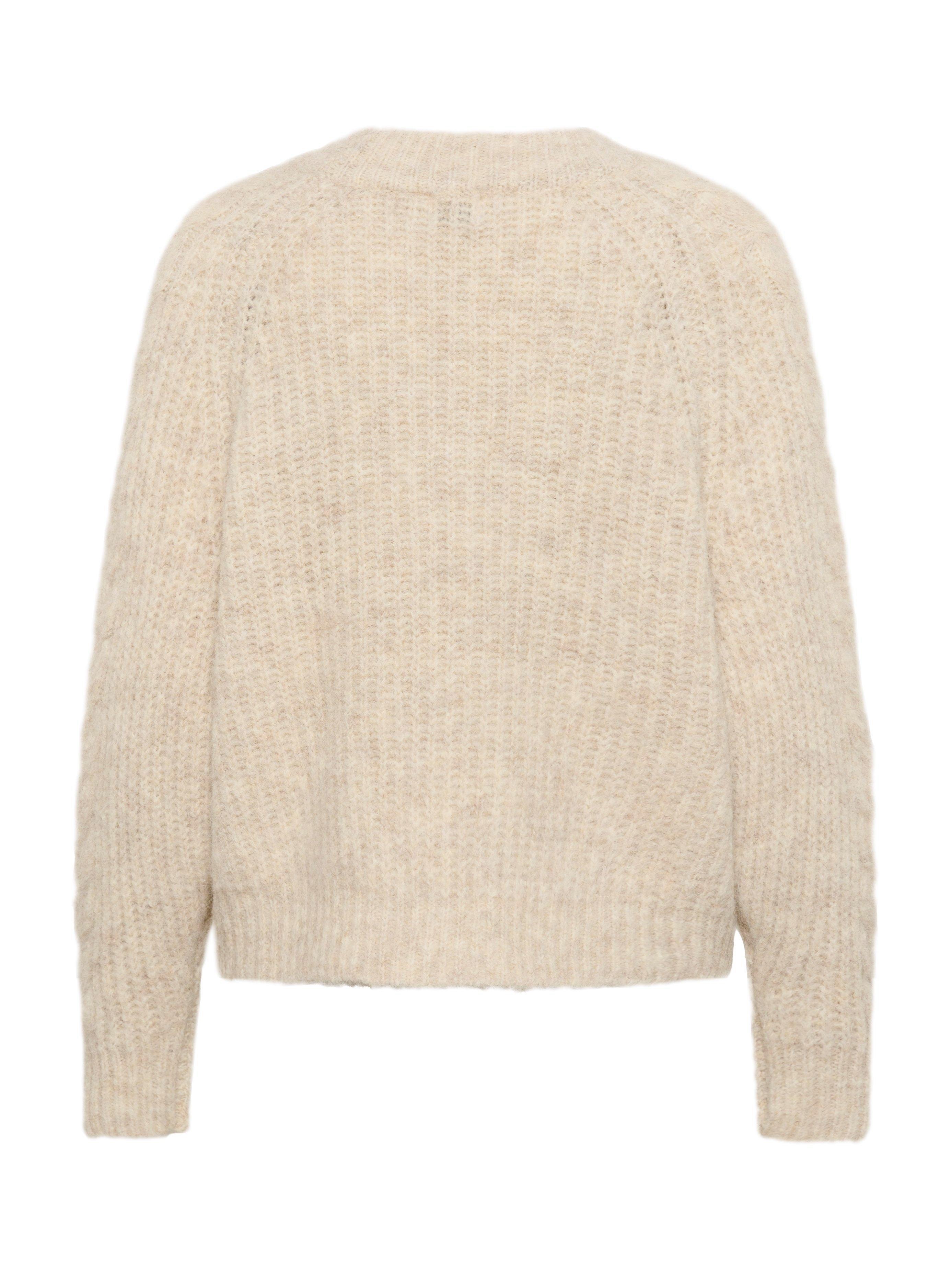 Product image 6 of 6, which shows Saint Tropez Manda V Neck Jumper, Beige, XS