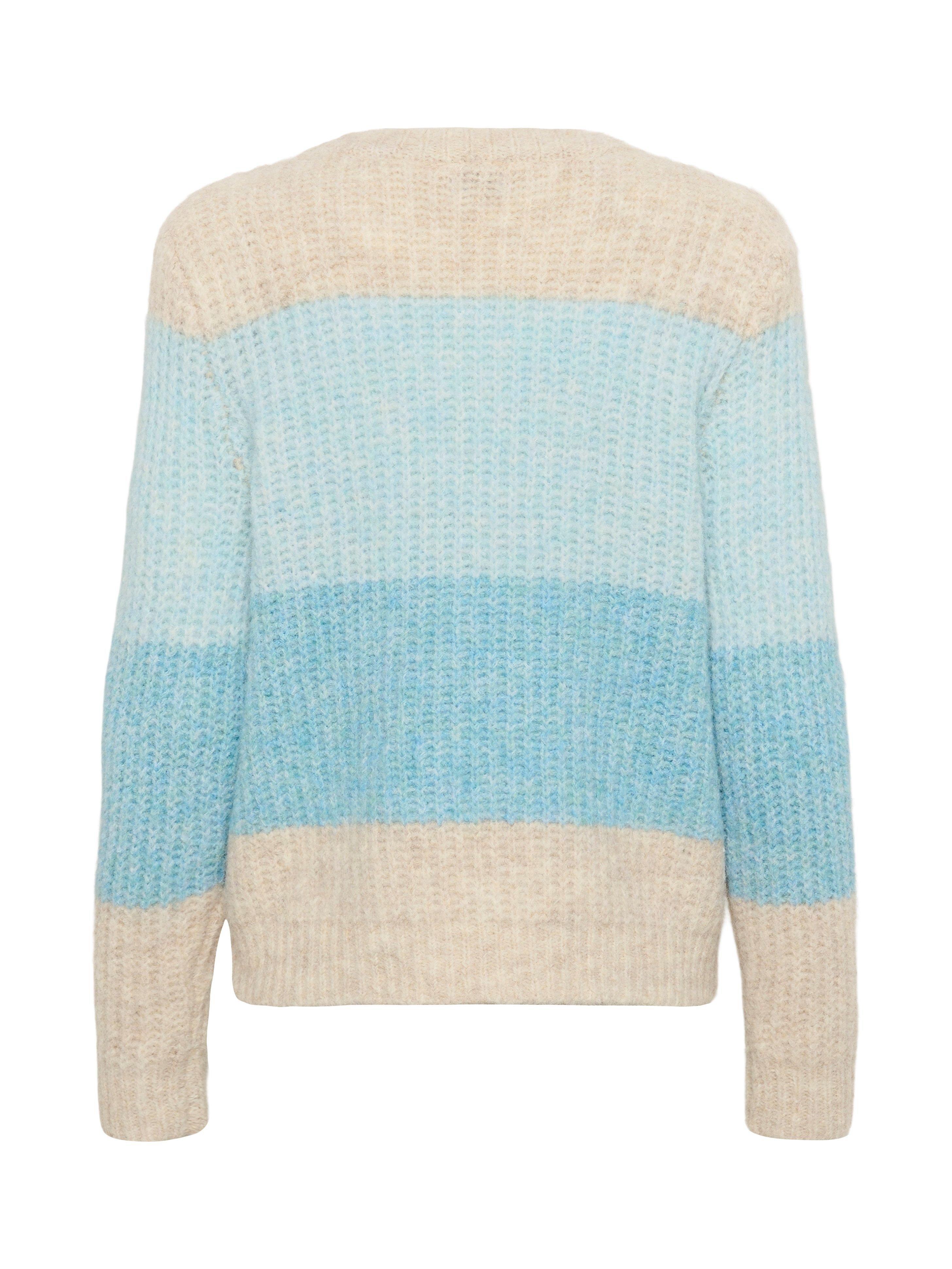 Product image 6 of 6, which shows Saint Tropez Mandy Stripe Jumper, Aqua Haze, XS