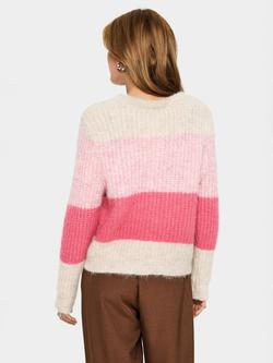 Saint Tropez Mandy Stripe Jumper - view 2, Wild Rose