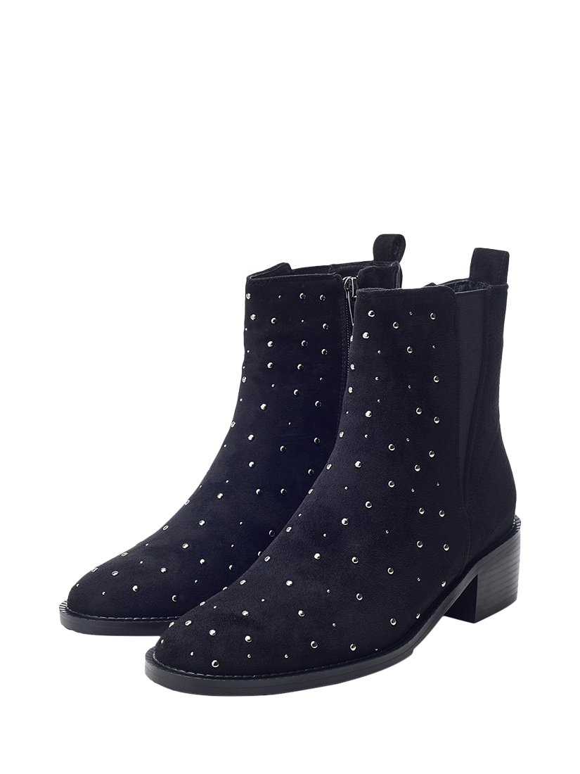 Product image 3 of 5, which shows Moda in Pelle Pernelle Studded Ankle Boots, Black, 8