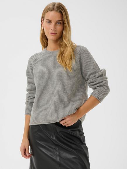 Part Two LuahPW Crew Neck Pullover, Medium Grey, Medium Grey