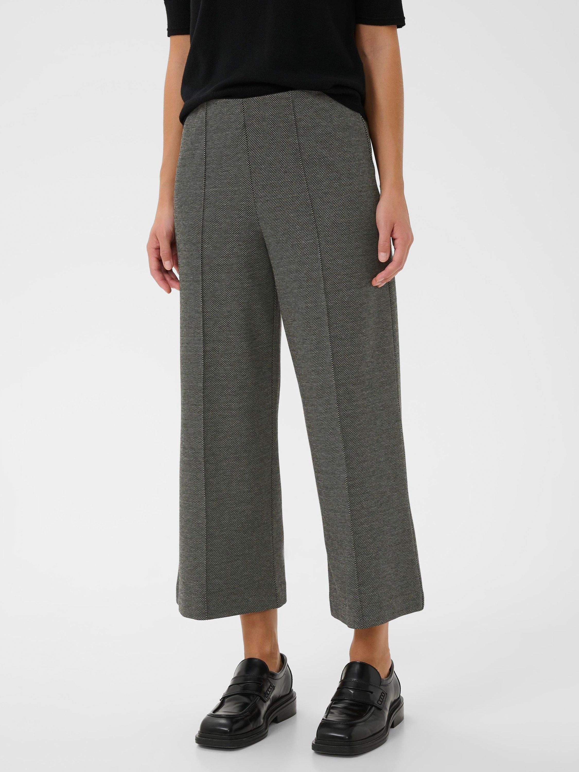Product image 1 of 6, which shows Part Two IlisanPW Cropped Trousers, Mid Grey, XS