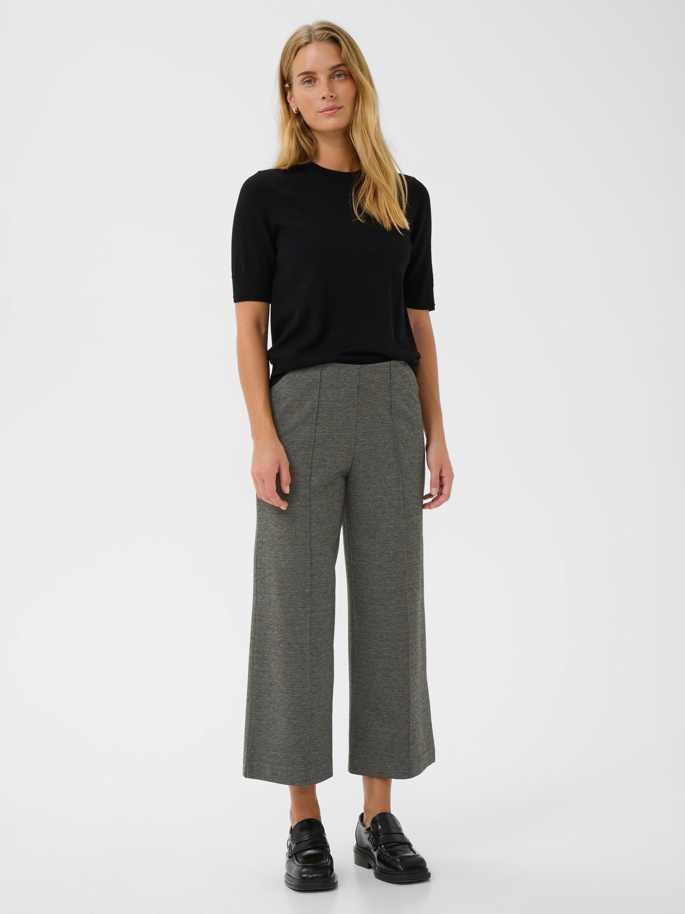 Product image 3 of 6, which shows Part Two IlisanPW Cropped Trousers, Mid Grey, XS