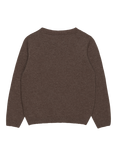 Trotters Kids' Here Comes Trouble Jumper, Brown Marl