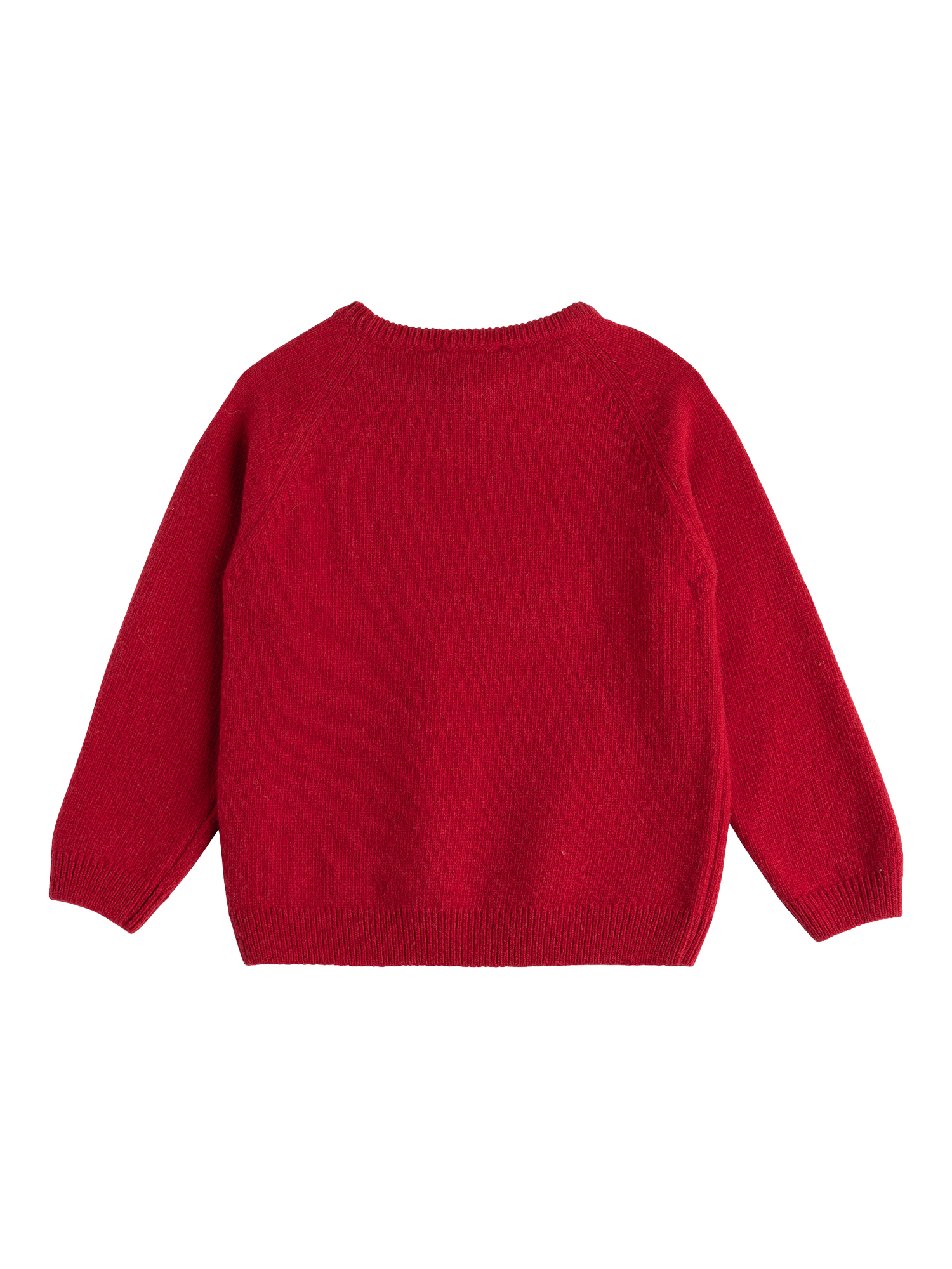 Product image 2 of 2, which shows Trotters Kids' Henry Car Wool Blend Jumper, Red, 2-3 years