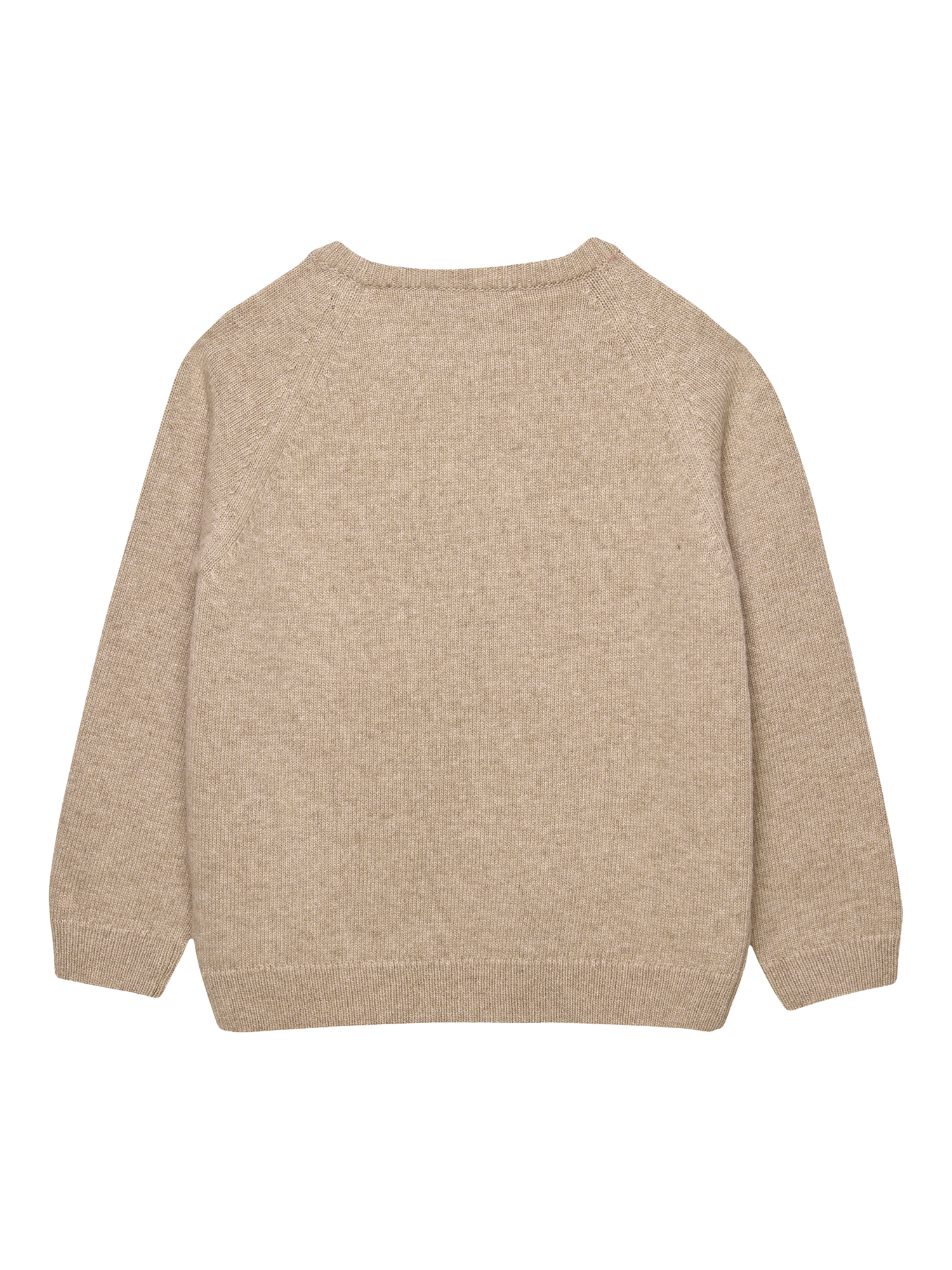 Product image 2 of 2, which shows Trotters Kids' Cashmere Blend Nutcracker Jumper, Oatmeal, 2-3 years