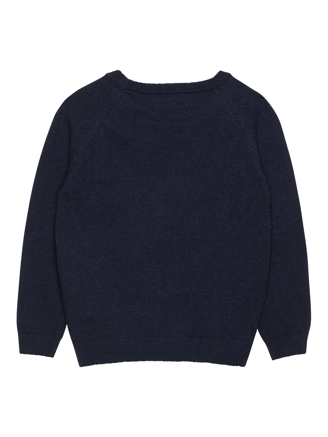 Product image 2 of 2, which shows Trotters Kids' Robbie Robot Wool Blend Jumper, Navy, 2-3 years