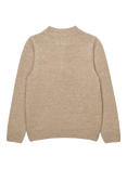 Trotters Kids' Sebastian Car Half Zip Jumper, Oatmeal