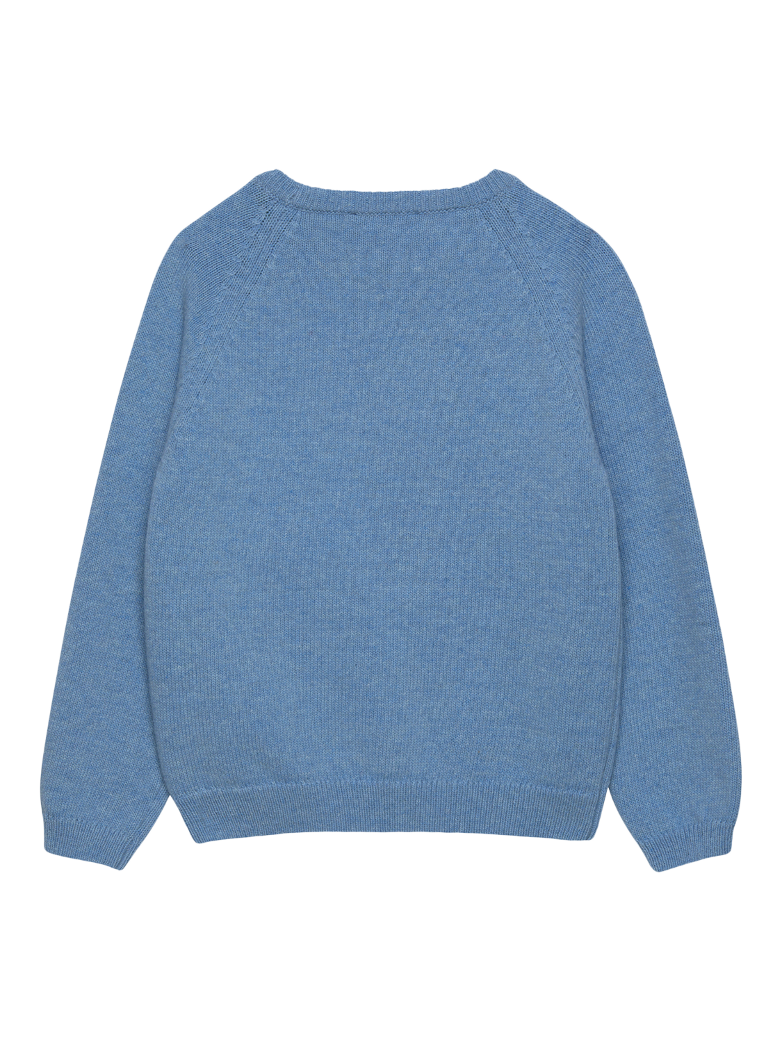Product image 2 of 2, which shows Trotters Kids' Wool Blend T-Rex Jumper, Blue Marl, 2-3 years