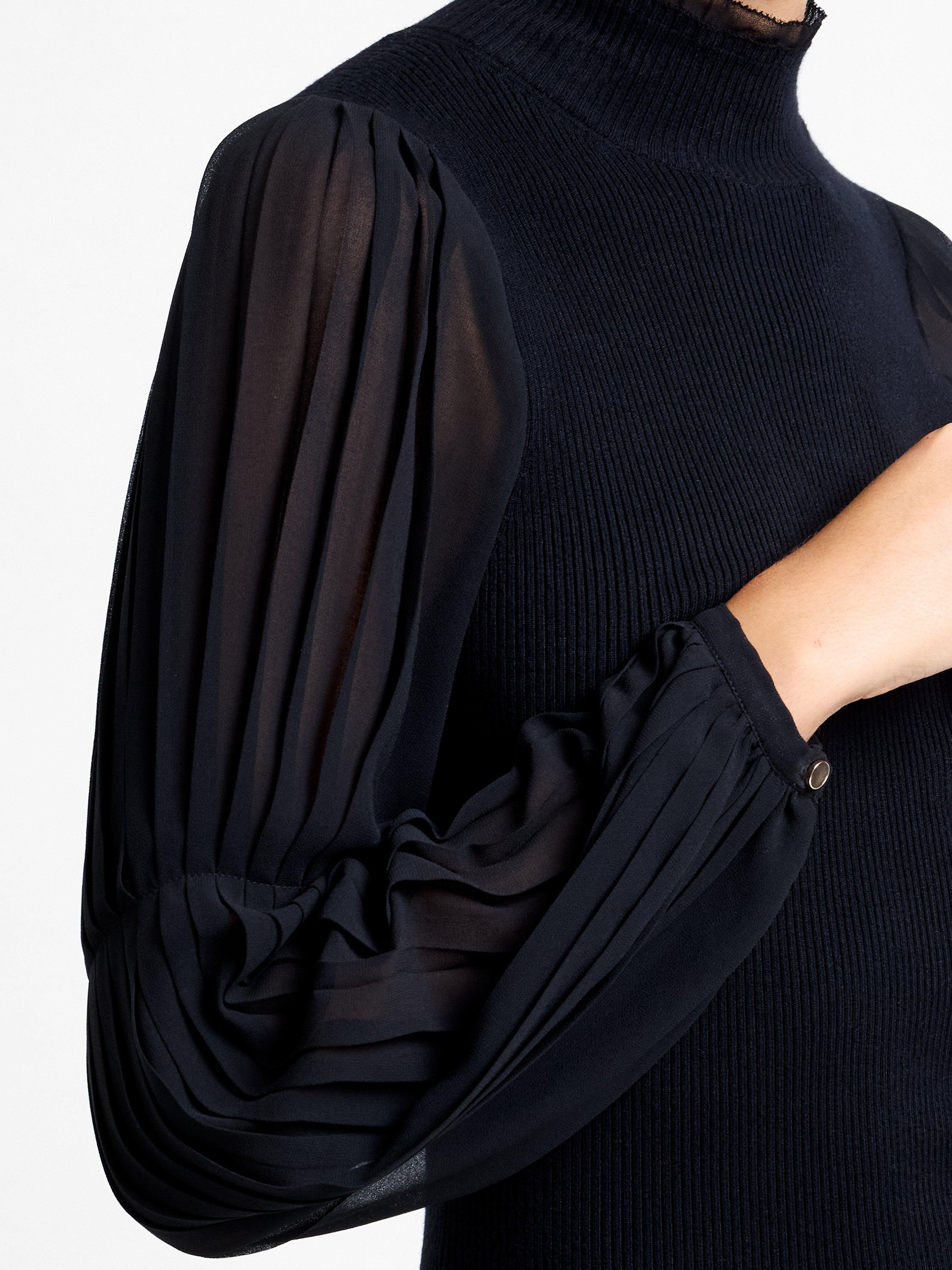 Product image 3 of 5, which shows French Connection Krista Knitted Mini Dress, Blackout, L