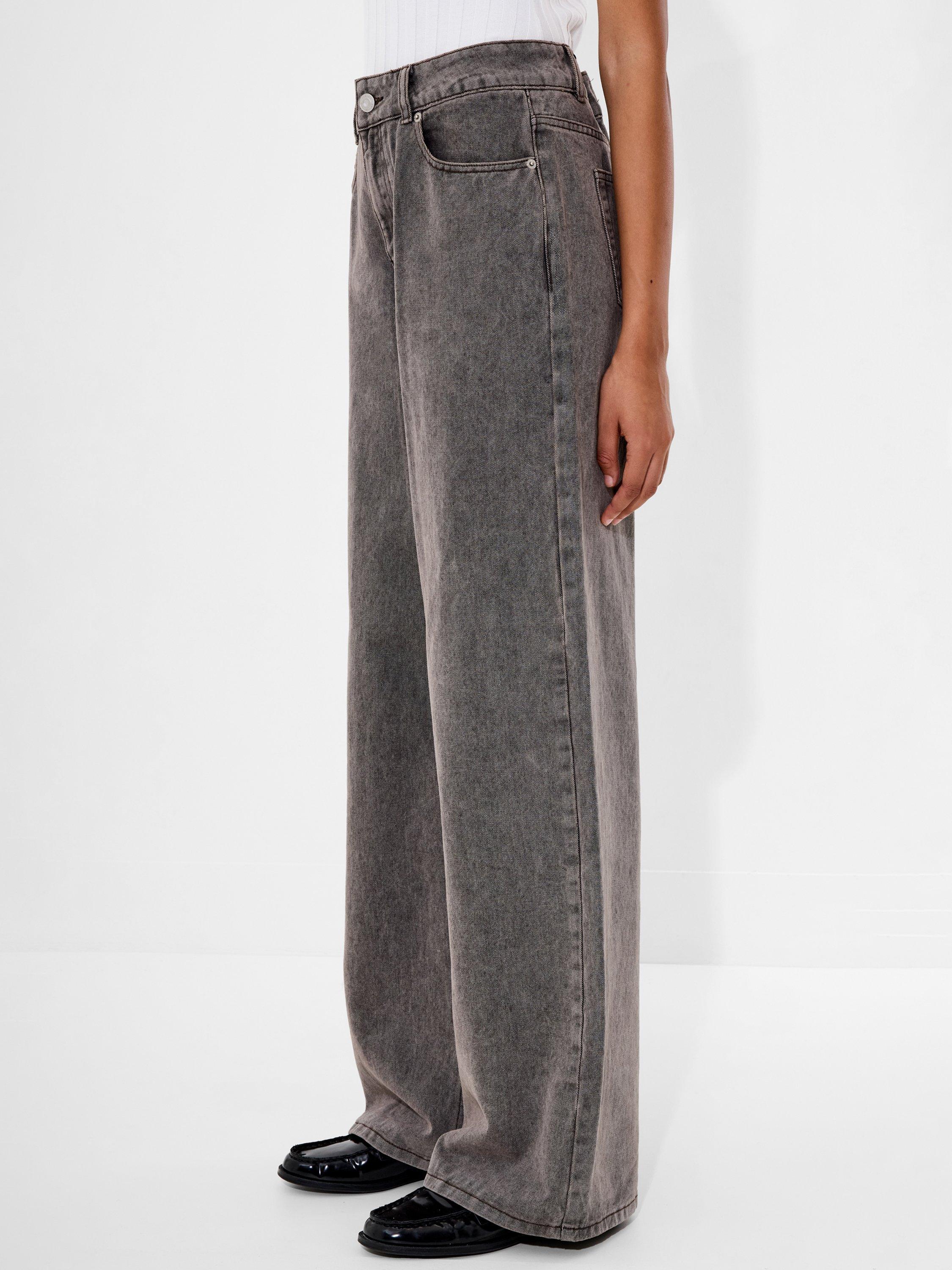 Product image 2 of 5, which shows French Connection Dallas High Rise Straight Jeans, Brown, 10