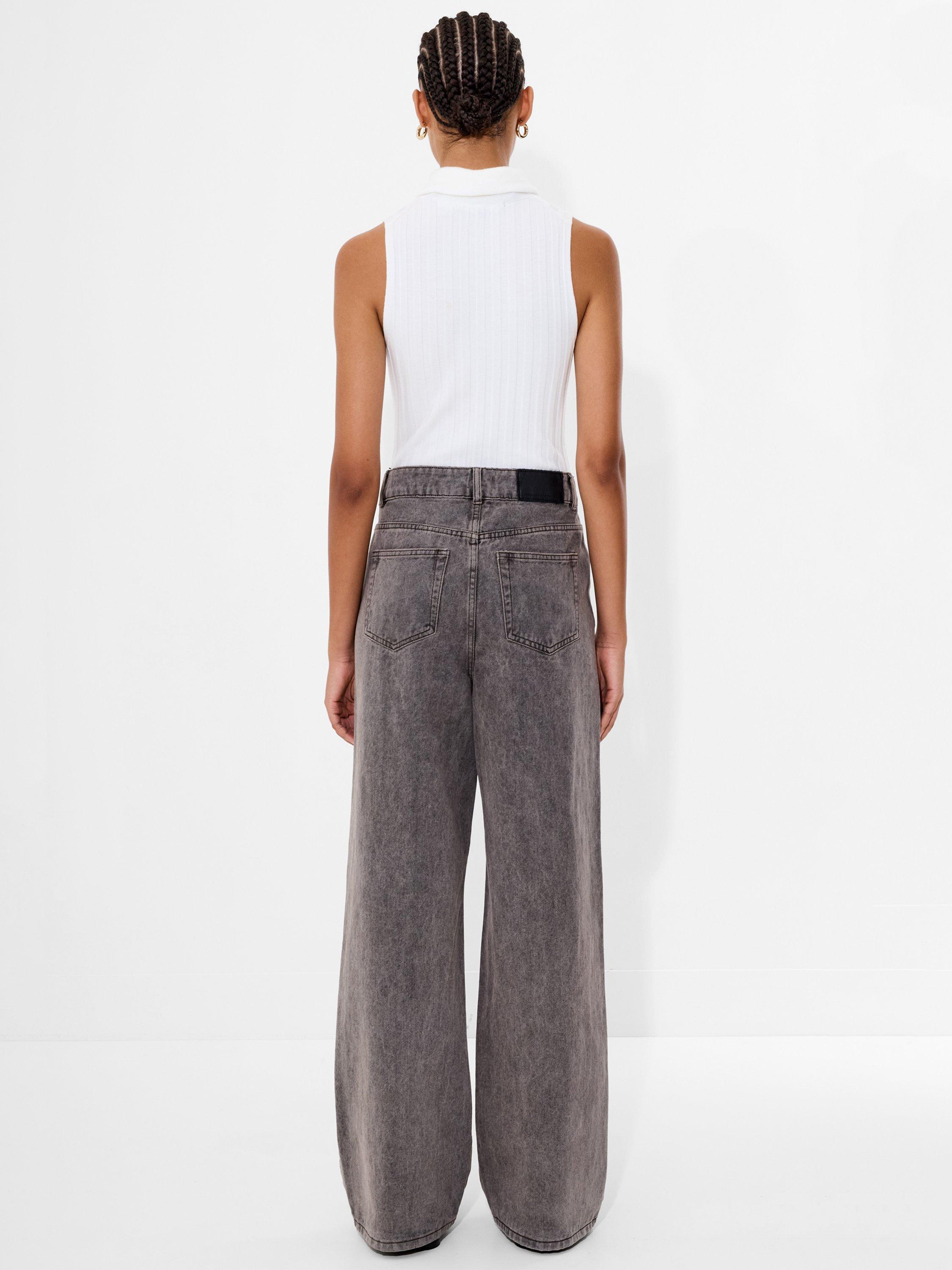 Product image 4 of 5, which shows French Connection Dallas High Rise Straight Jeans, Brown, 10