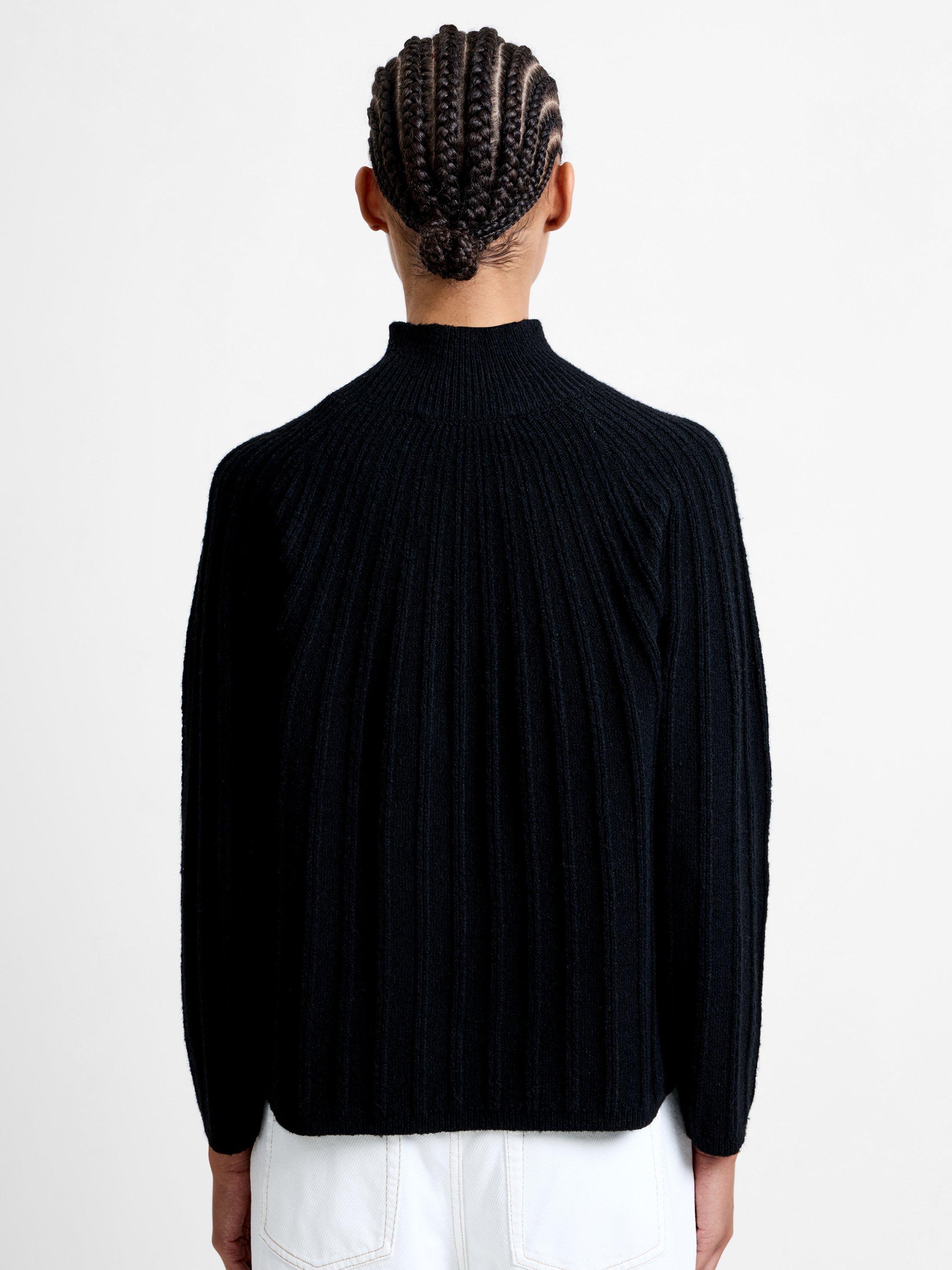 Product image 4 of 5, which shows French Connection Kezia Long Sleeve High Neck Jumper, Black, XS