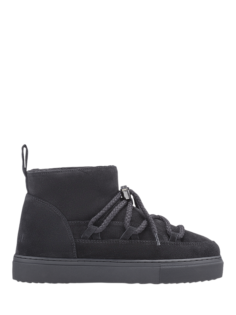 Product image 1 of 4, which shows INUIKII Classic Low Suede Trainer Boots, Black, EU37