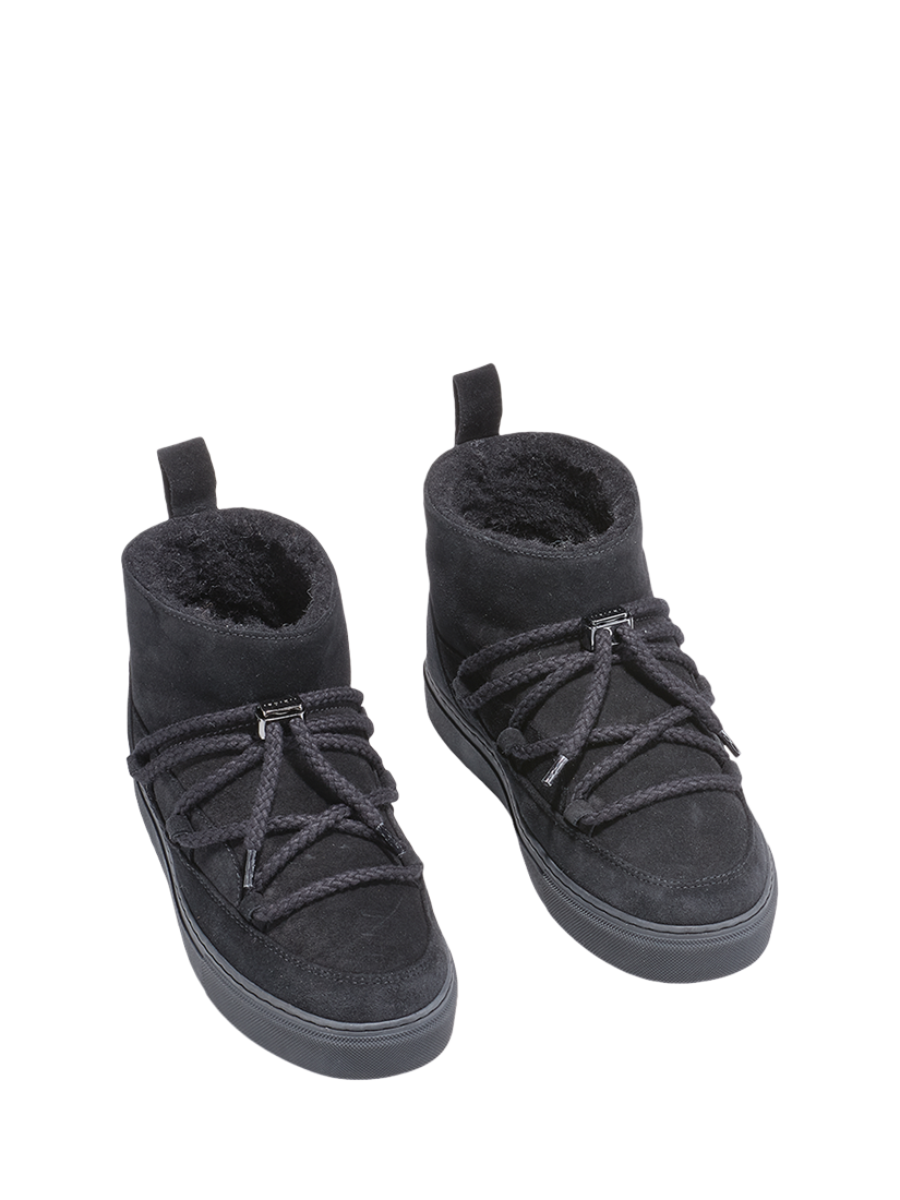 Product image 3 of 4, which shows INUIKII Classic Low Suede Trainer Boots, Black, EU37