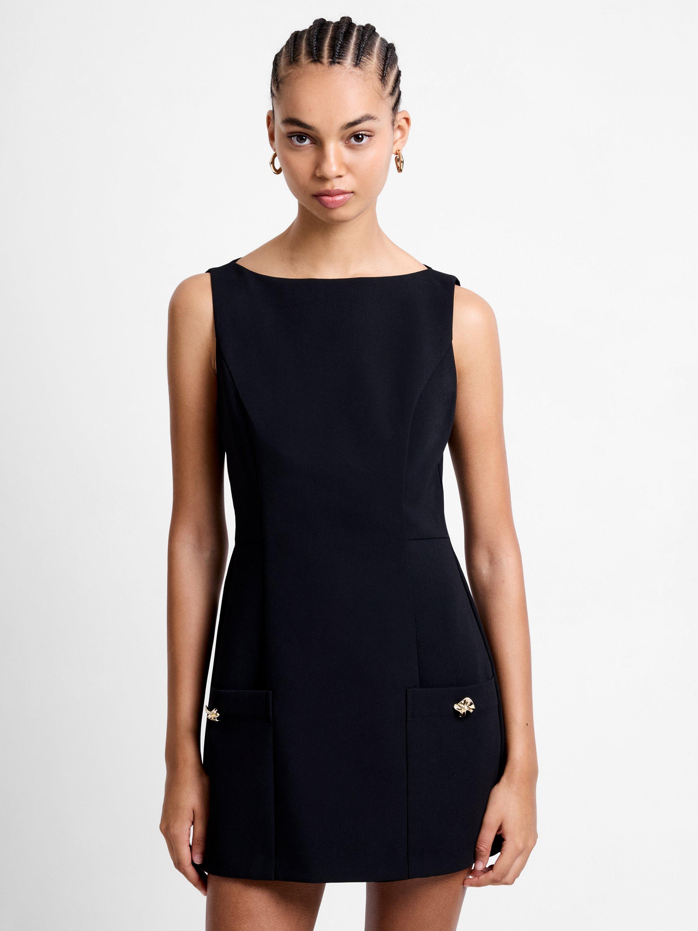 French Connection Jaiden Tailored Playsuit, Black