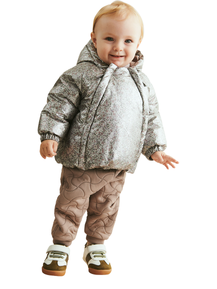 WHEAT Baby Morgen Puffer Jacket - view 2, Silver/Multi