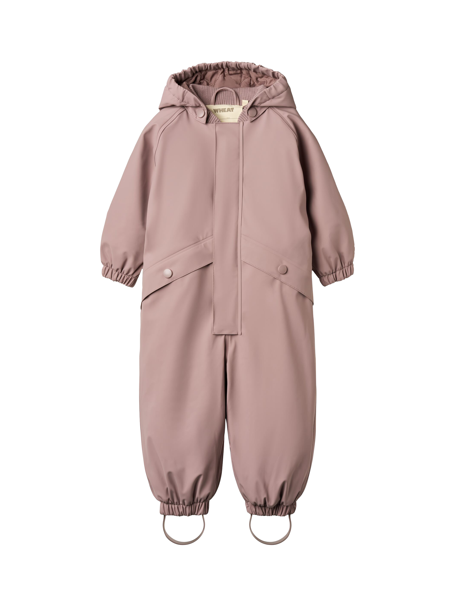 Product image 1 of 4, which shows WHEAT Baby Thermo Rain Suit, Dusty Lavender, 9 months