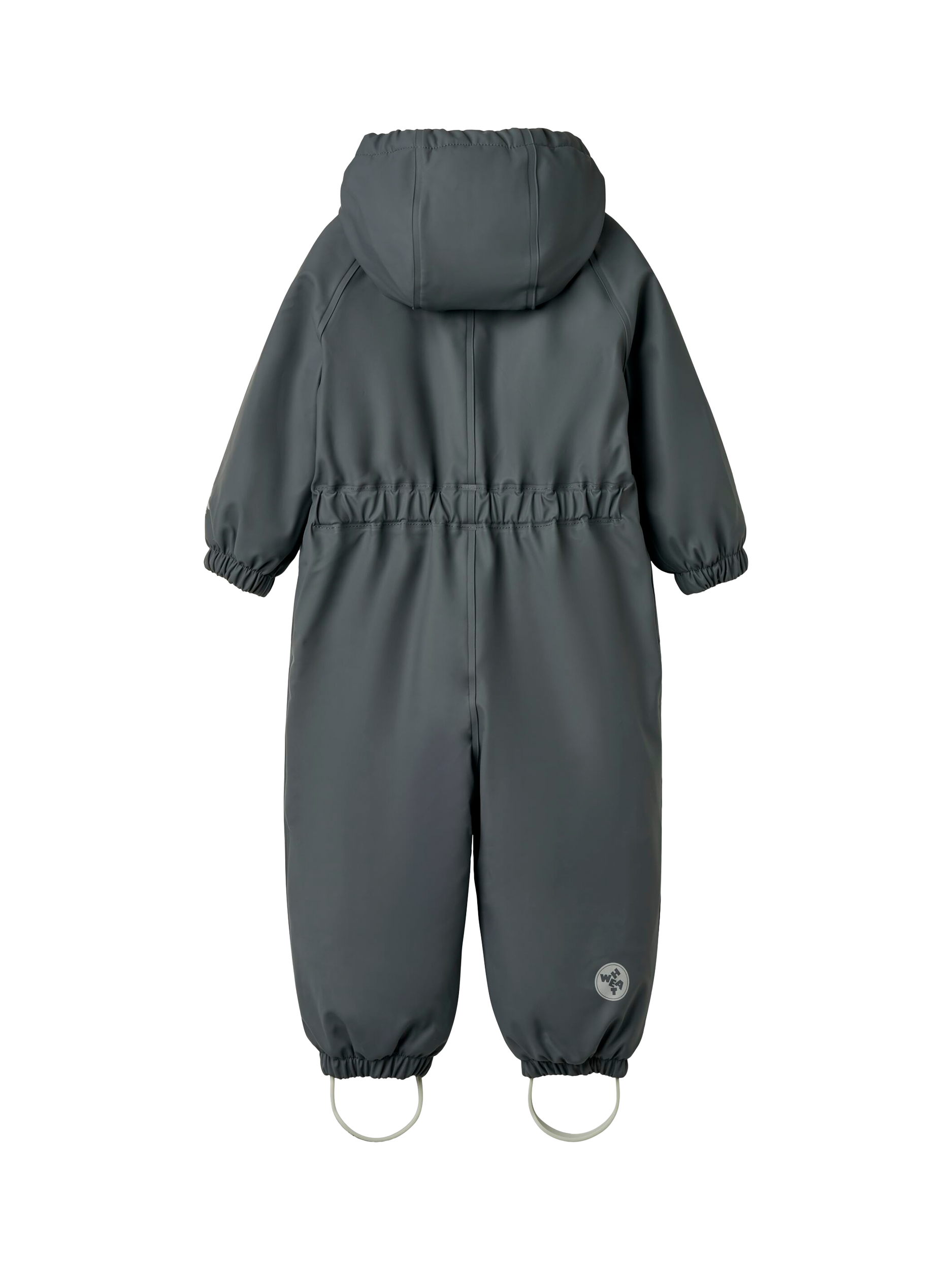 Product image 2 of 3, which shows WHEAT Baby Thermo Rain Suit, Grey Blue, 9 months