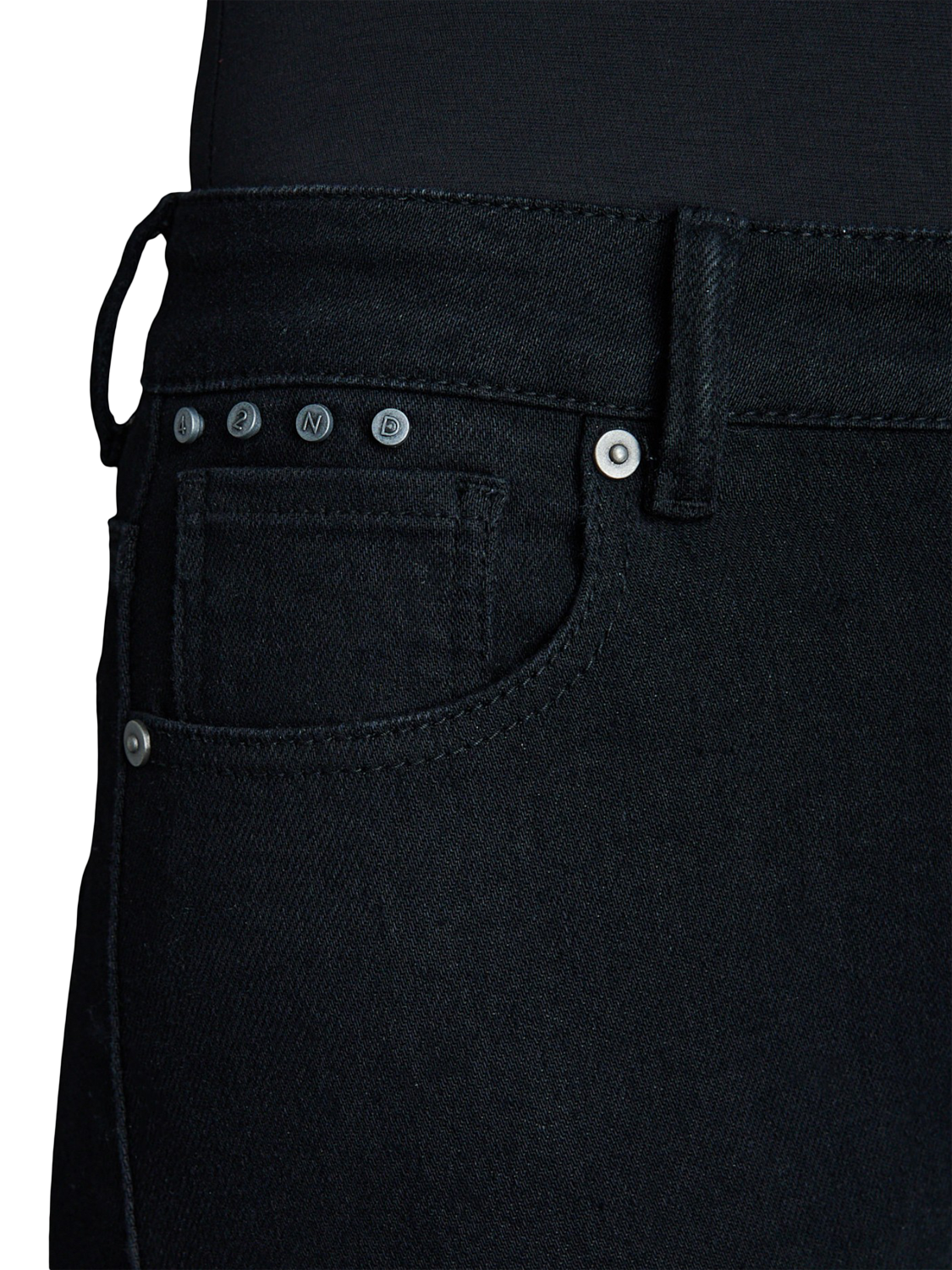 Product image 5 of 6, which shows EAST 42ND Alex Skinny Jeans, Black, W30/L30