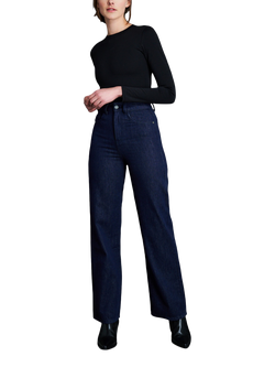 EAST 42ND Reuby Straight Leg Jeans, Dark Indigo, Dark Indigo